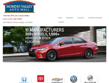 Tablet Screenshot of morenovalleyautomall.com